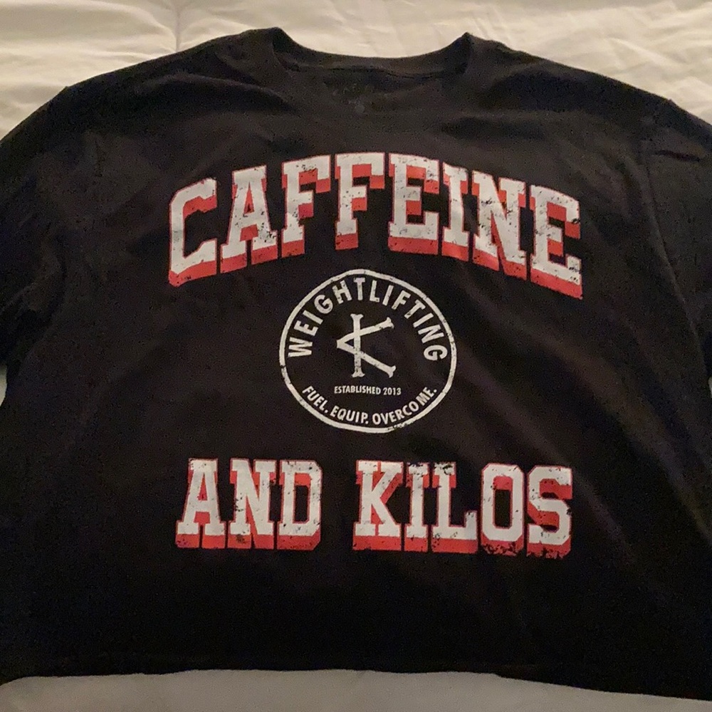 Long sleeve crop tee shirt